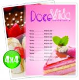 20 Cardápio plastificação rigída 42x30 4x4